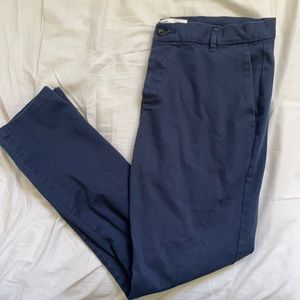 Topman Navy Stretch Skinny chinos